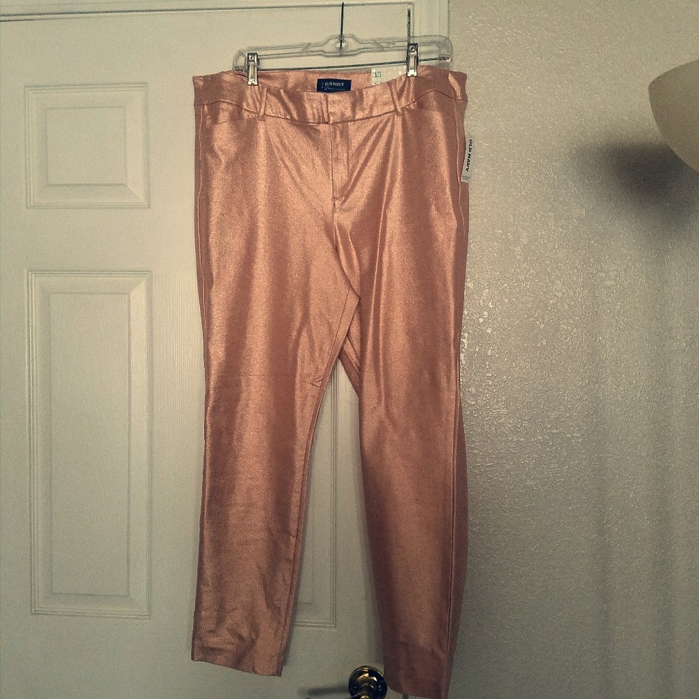 Old Navy Pink Sparkle Pixie Ankle. GLAM size 16